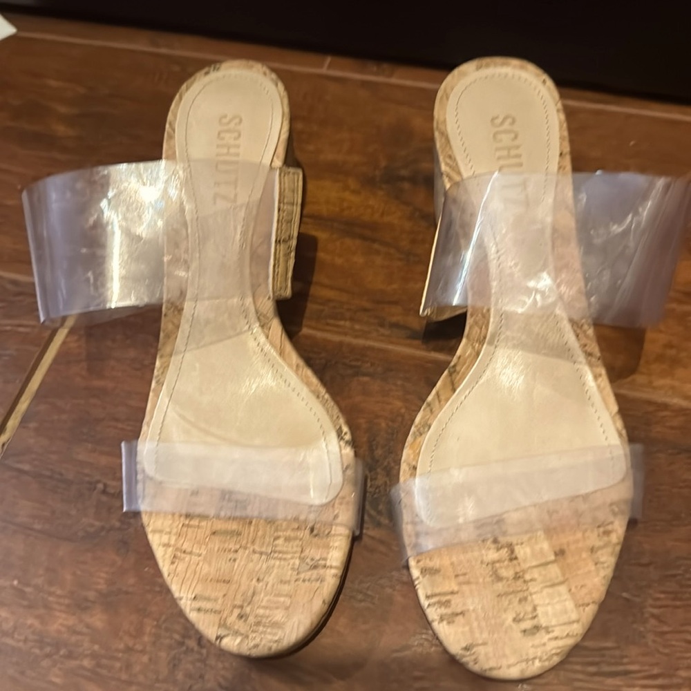 Schultz cork shoes size 7 1/2